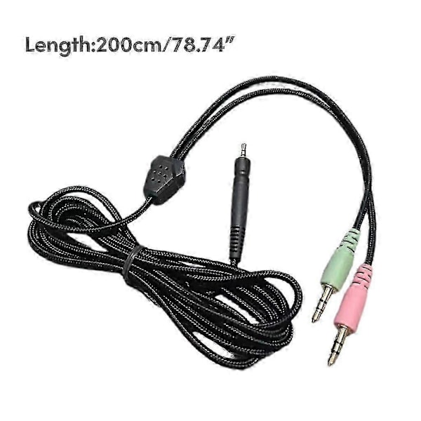 Sennheiser Hodetelefon Flettet Kabel - Erstatning for Game One, PC 373D, GSP350, GSP500