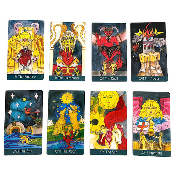 12X7 Reverse Scale Tarot omvendt skala tarotkort