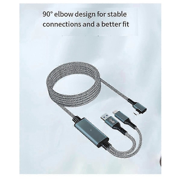 För Meta/Oculus Quest 3 Link Kabel 5M VR Datakabel 2A Snabbladdning 5Gbps Höghastighetsdata fer YY