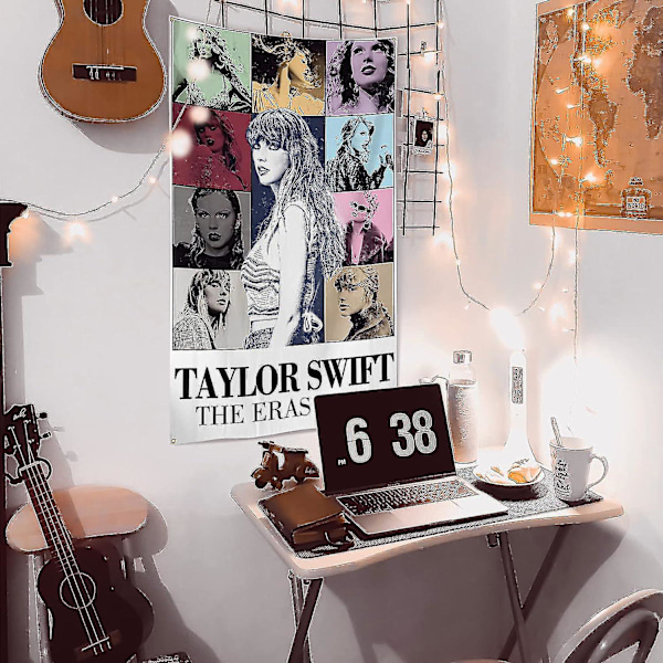 Taylor Musik Tapet Flag 3x5 Ft Berømt Musiker Koncert Album Poster Kollegieværelse Tapet Væghængning Hjemmeindretning