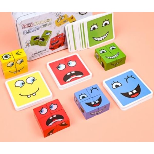 Double Battle Face Changing Emoji Rubik's Cube Educational Toys