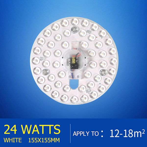 LED-ljuskälla modul eftermonteringssats för takljusmodul glödlampsbyte vitt ljus AC180-265V