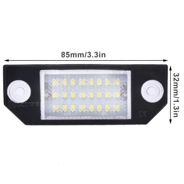 Auto 12V LED Skiltlys Lamper For Ford Focus CMax MK2 2003-2008