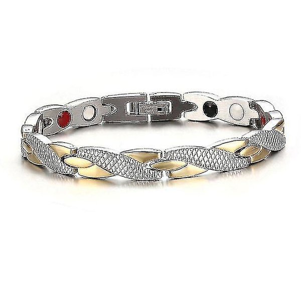 Magnetarmbånd med Dragemønster Magnetisk Terapi Design Komfortabel Smuk Elegant Sundhedspleje Funktion 1 stk -ACGIV
