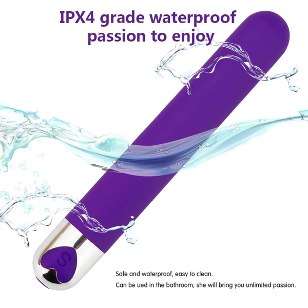 Silikonvibrator 10 vibrasjonsmoduser IPX4 vanntette seksuelle spenningsleker for kvinner