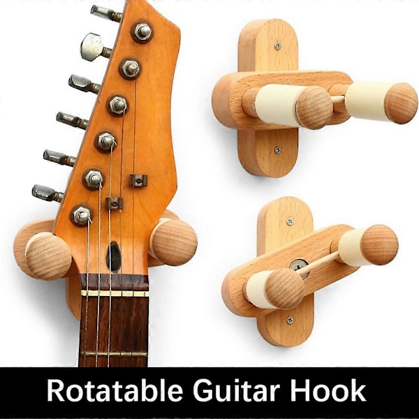 Gitarrhängare Väggfäste, Justerbar Gitarrkrok Hållare Gitarr Väggstativ för Akustisk Elbas