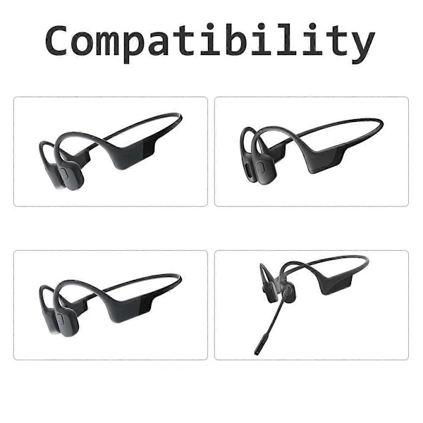 1 metrin latauskaapeli AfterShokz Aeropex AS800 / Shokz OpenRun Pro/OpenRun/OpenRun Mini -kuulokkeille