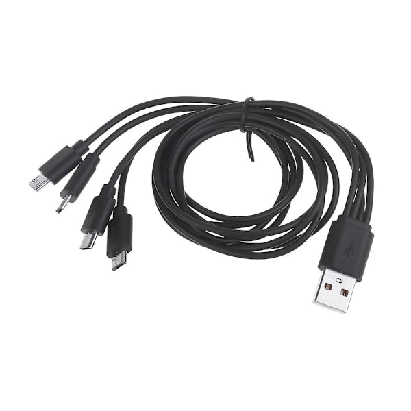 USB2.0 til MicroUSB Multi Ladningskabel 4 i 1 MicroUSB Lader Adapterkabel