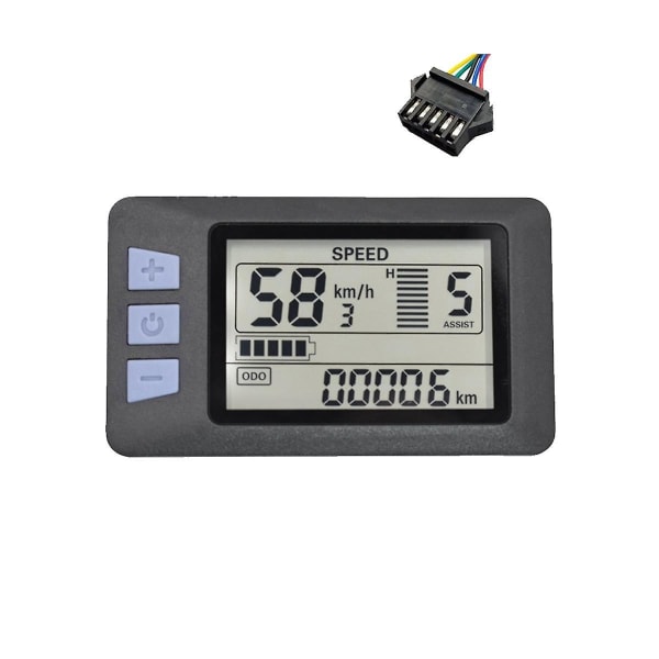 P3h LCD-skjerm måler dashbord 24v-60v elektrisk sykkelmåler displaypanel for elektrisk scooter(sm P