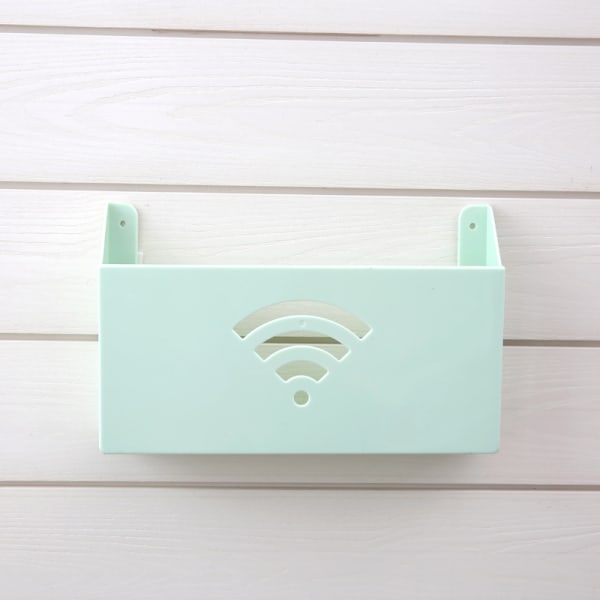Hjemmeideer - WiFi-ruter Veggmontert oppbevaringsboks, lysegrønn