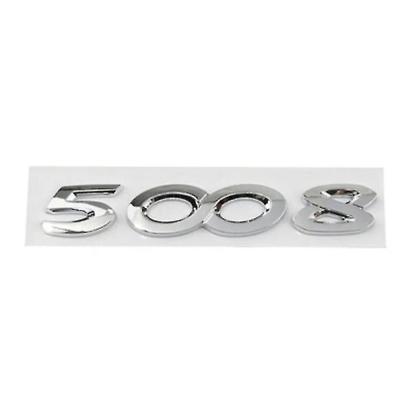 2024 3d Abs Sølv Sort Logo 2008 3008 4008 5008 Emblem Bil Mærke Bagagerum Dekal Til Peugeot 2008 3008 4008 5008 Stikcer Tilbehør