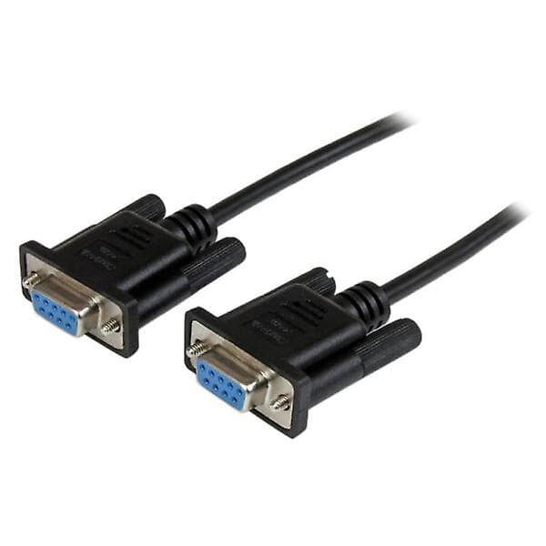 StarTech.com 2m Sort DB9 RS232 Seriel Null Modem Kabel F/F SCNM9FF2MBK