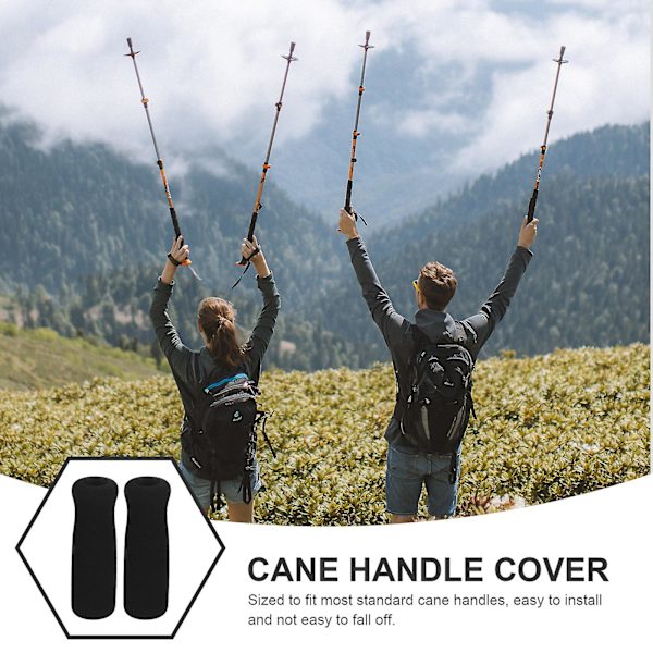 4 stk. Krykkegreb Anti-Skridsikker Krykkegreb Wraps Cane Hand Grips til Ældre