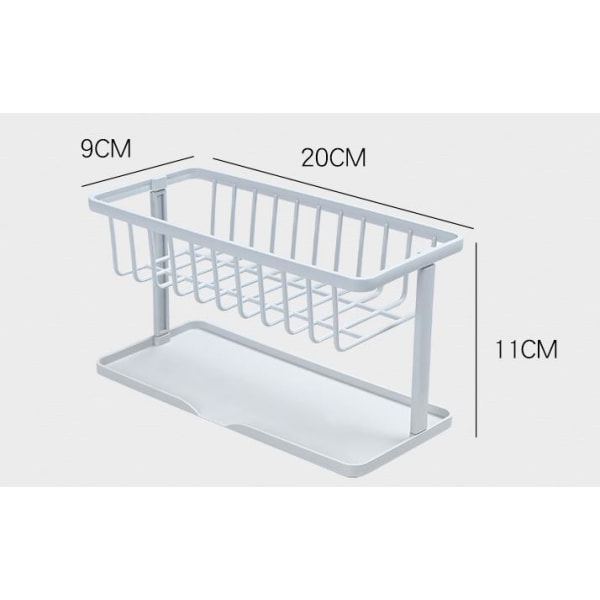 Kitchen sink storage rack shelf rag sponge drainage storage rack double storage