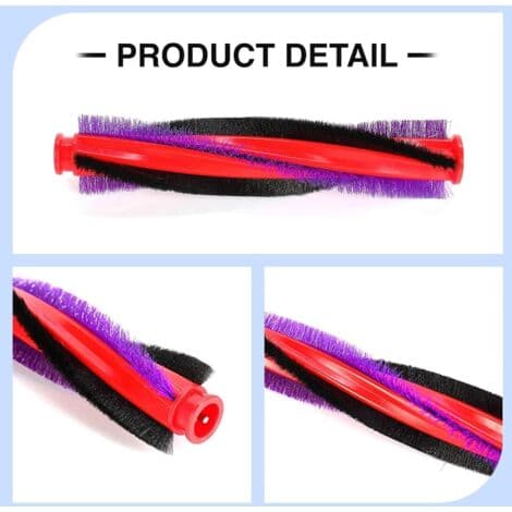V6-børste til Dyson til Dyson V6 Slim DC59 DC62 SV03, rullebørstetilbehør til Dyson-udskiftningsbørste (18,5 cm)