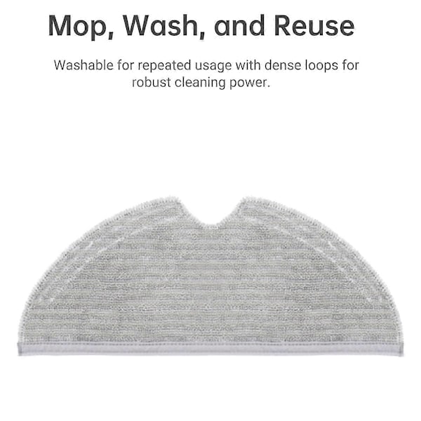 Erstatningsmopp for Dreame D9 / D9 Max D9 Pro/L10 Pro Støvsuger Tilbehør Mikrofiber Mopping