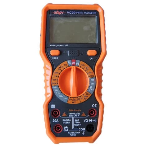 Digital multimeter professionell testare volt ampere farad ohm testkablar Vc99