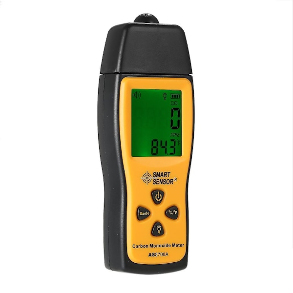 SMART SENSOR Handhållen Kolmonoxidmätare med Hög Precision CO-Gas Testare Monitor Detektor Mätare