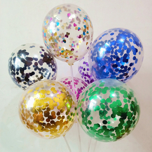 Konfettiballoner 30 pakke 12" latex festballoner (lilla)