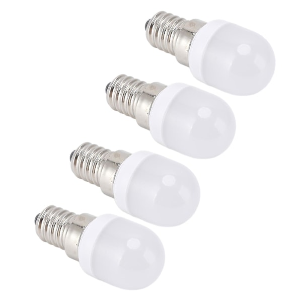 10 stk. E14 lyspære i rustfritt stål, 1,5 W, 220 V LED-pære for lysekrone, tak, skap, vegg, bordlamper, hvitt lys