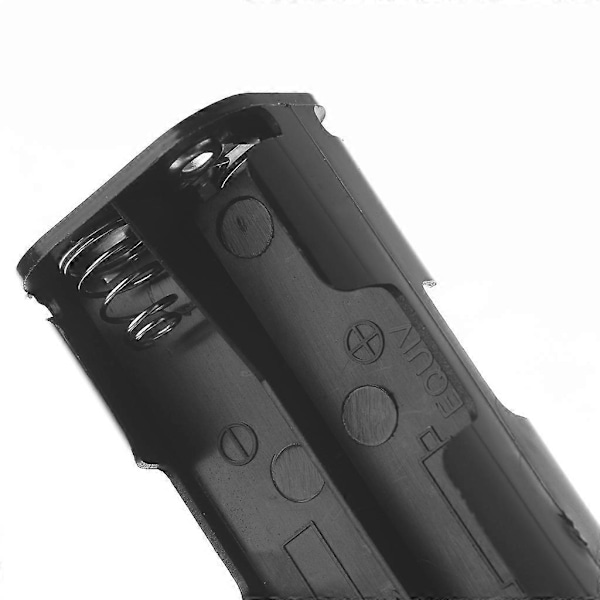 Batteriboks Lang Strimmel 8x AA til Kasseholder 12V Dobbeltsidet Bagside Opbevaring 6V Knapbeholder DIY Lodning Tilslutning