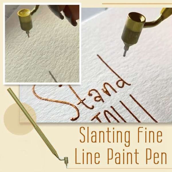 Skrånende malingspenn, etikettdetaljerende væskepenn, malingspenn for steinsprut, ripe-reparasjon