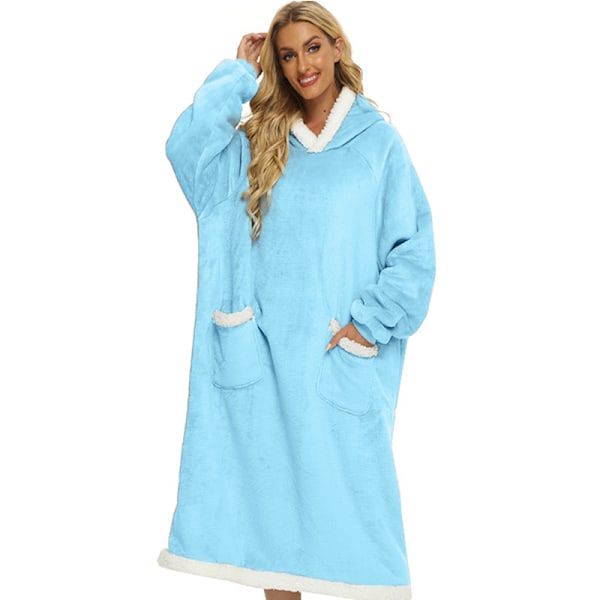 Blanket vertical pocket lazy blanket flannel 150 clothing length TV TV blanket bathrobe-style 23