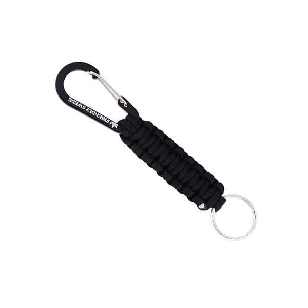 Paracord-avainnippu, musta
