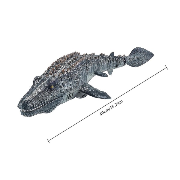 Sofirn 100% Ny, Fjernbetjening Mosasaurus Vand Pool Legetøj Til Børn, 2x500mah Rc Båd Dinosaur 1:18 Høj Simulering Skala Dino, Med Lys & Spray Wate