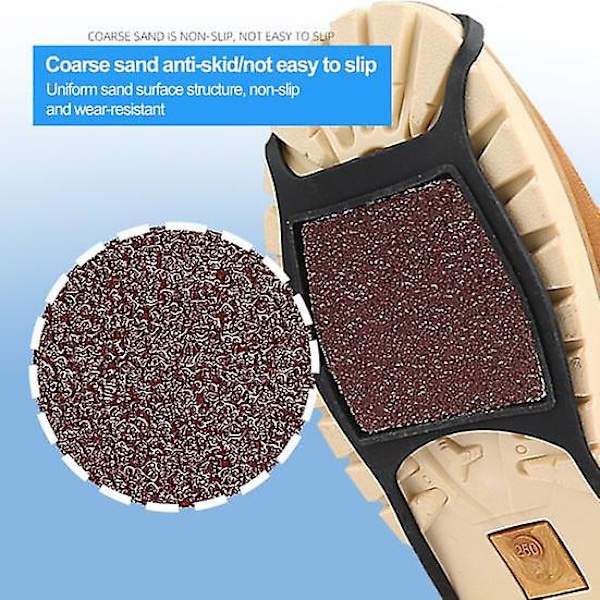 1 Par Universal Sklisikre Sko Gripper Slitasje-resistent Grov Sand Overflate Is Snø Sko Grips Gå på Snø Is Utendørs Vinter Vandrestøvler