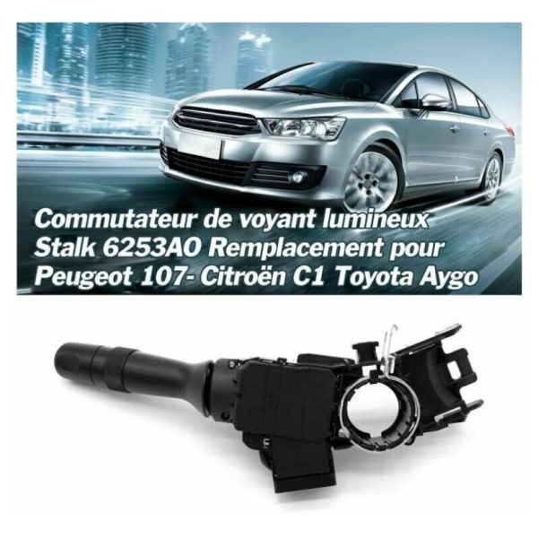 Blinklysbryterspak 6253AO erstatning for Peugeot 107 Citroen C1 Toyota Aygo, modell: svart 89