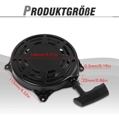 Kabelstarter til Briggs & Stratton 497680 498144 Manuel starter til plæneklipper