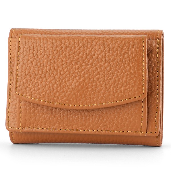 Kort plånbok för kvinnor Mode plånbok i äkta läder Myntväska Magnetlås