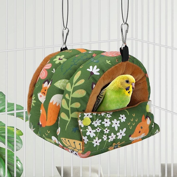 Lintu Nest House Talvi Lämmin Snuggle Hut Lintujen Sänky Riippuva Hammock Papukaijoille Budgies Parakeets Cockatiels