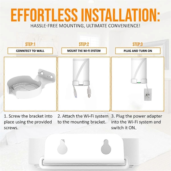 Väggfäste i aluminiumlegering för TP Link Deco BE75/BE85/BE95/BE22000/BE33000 Whole Home Mesh WiFi 7