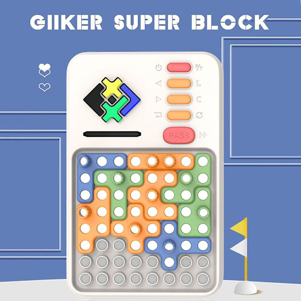 Giiker Super Block Byggpussel Klotski Leksak Logisk Barnleksak Pedagogisk Träning