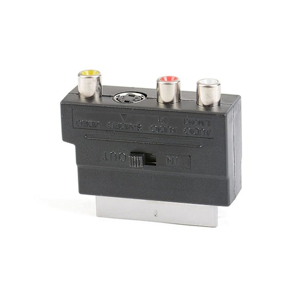 Scart-sovitin - Scart 3 RCA:n ja S-videon sovitinlaatikko