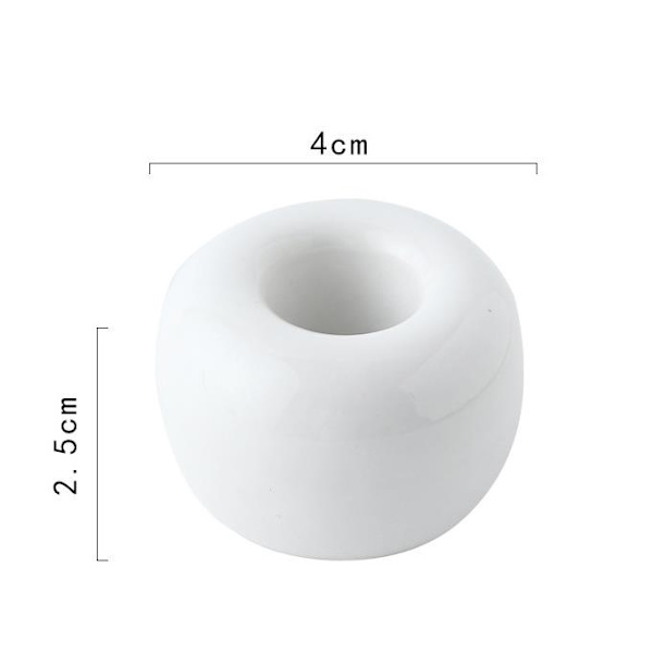 Keramisk tandbørsteholder Tandbørsteholder - hvid, 2,5 * 4 cm, 2 stk