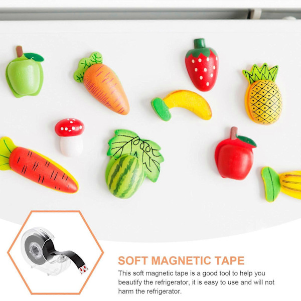 Magnetisk tejp på rulle för självhäftande flexibla kraftiga whiteboardtavlor konst DIY-projekt raderbar torr remsa självhäftande