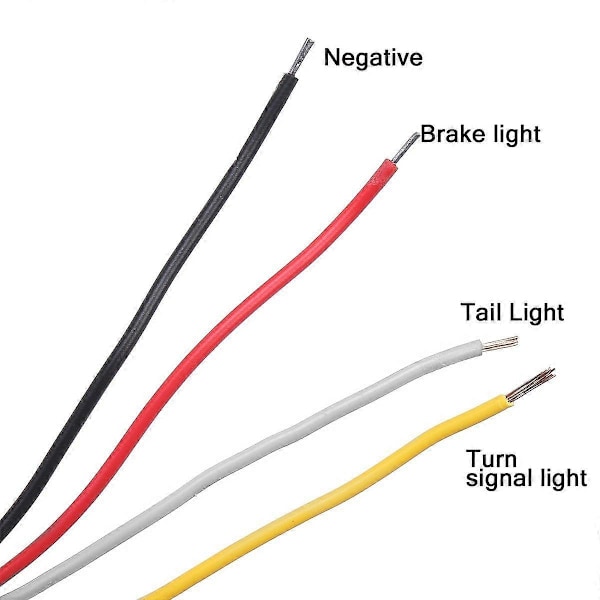 20LED E4 Flydende Stopp Brems Sving Signal Baglygte til Lastbil Trailer RV Par