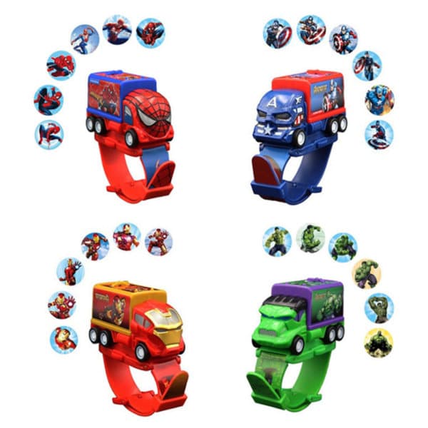 Elektroniset deformaatiokellot lapsille Luminous Belt Watch Hulk