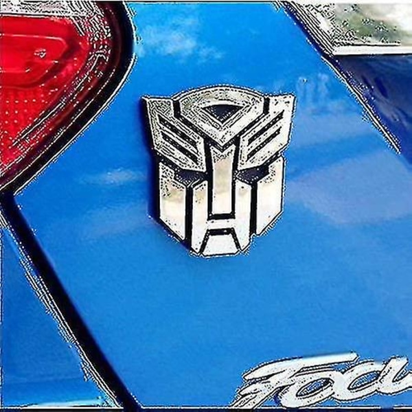 For Car Autobot Sticker Pair Chrome Finish Pvc Auto Emblems Transformers Autobot Car Accessories fri levering