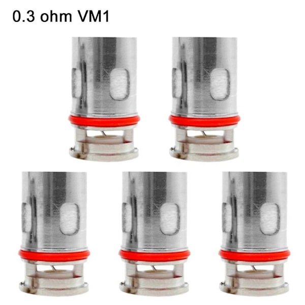 5 st Ersättningscoils VM4 0.6Ohm Mesh Coils för X R Air S Argus GT Pod
