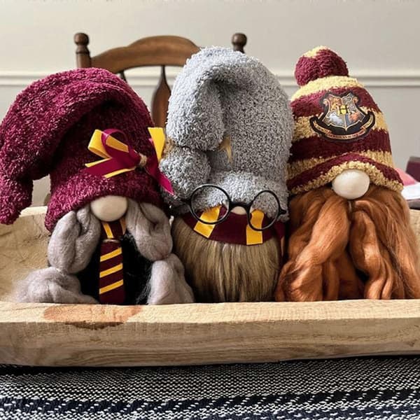 Tema Gnome Set Potter Granger Weasley Jultomte