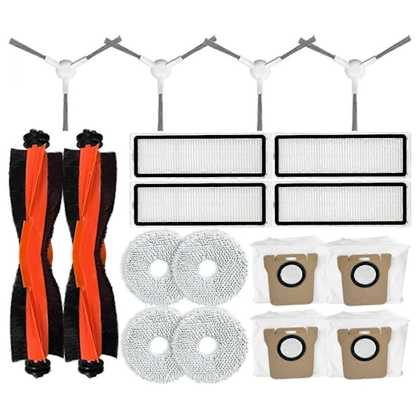 Til Xiaomi Robotstøvsuger X20+ / X20 Plus Reservedele Hovedsidebørste Hepa Filter Moppeklud Støv