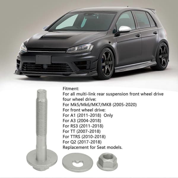 3 stk. Eksentrisk Skive Mutter Sett WHT000232 Stabil Ytelse Pålitelig Eksentrisk Bolt Mutter Kit for A1 A3 RS3 TT