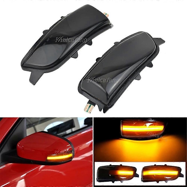 För Volvo C30 C70 S40 S60 V40 V50 V70 2008-2010 LED Dynamisk Blinkers Sidobackspegel Sekventiell Lampa Blinkindikator