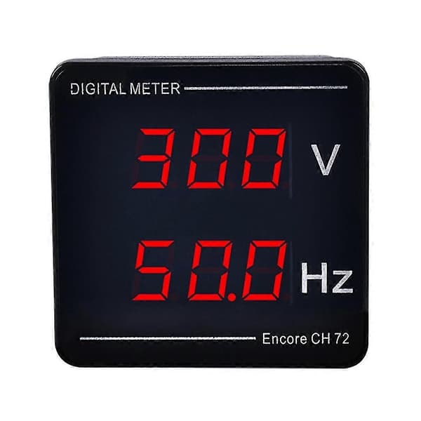 Højtydende Digital Voltmeter Frekvens Panel Meter AC50-500V LED Display