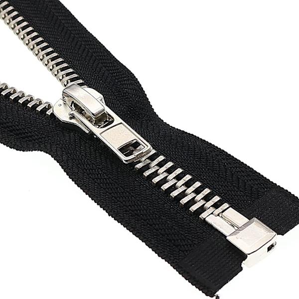 #10 26 Tums Separerande Blixtlås för Jackor, Sykläder, Hantverk, Silver, Tunga Blixtlås (26\" Silver)