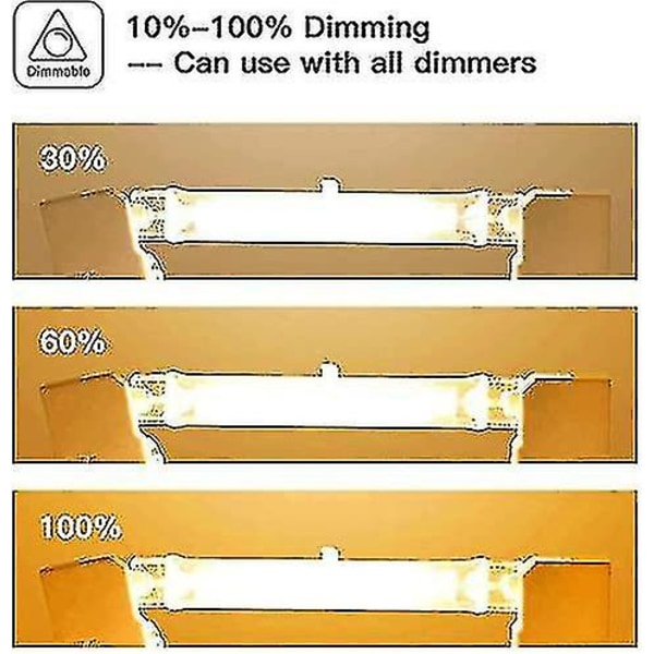 5-pack R7s halogenlampa 118 mm 200 W 230 V, R7s halogenstav 118 mm, halogenlampa R7s dimbar halogenstavlampa för byggstrålkastare, arbetslandskapsbelysning